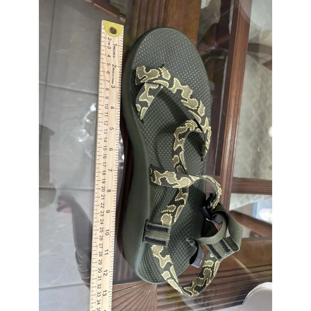 Chaco Z/1 Men's Strappy Sandals Adjustable Buckle Green Camo US 14 EU 48